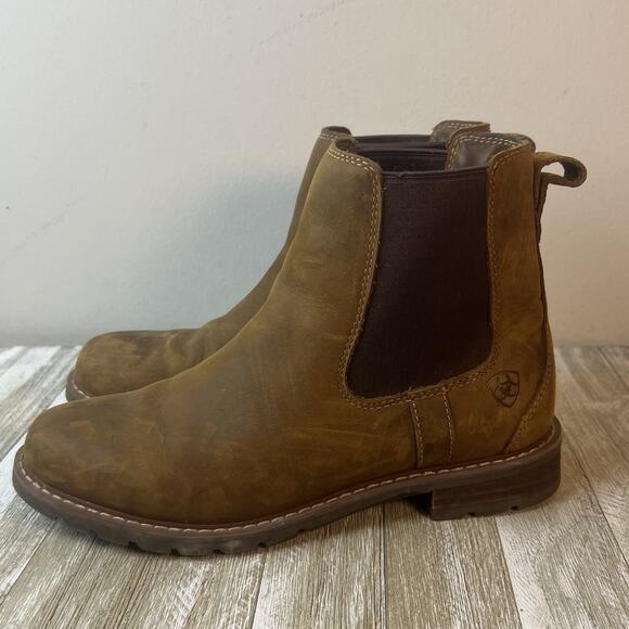 Ariat Wexford Waterproof Women's Size 6.5 Brown Leather Chelsea Boots - Picture 1 of 12